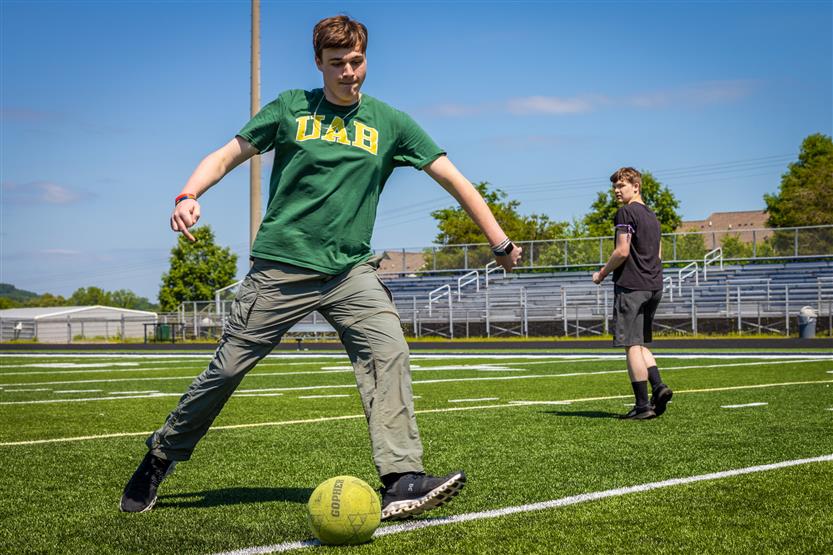 Students participate in the Special Olympics